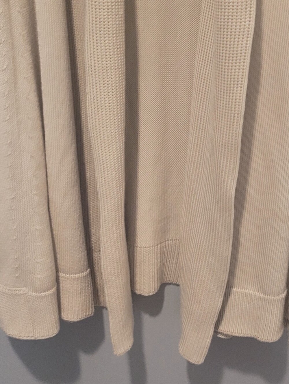 Lafayette 148 New York Cream Open-Front Knit Cardigan Sz Xl - Picture 5 of 5